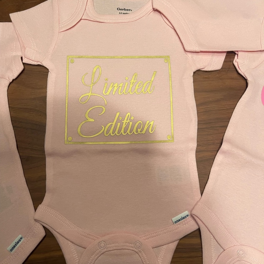 Baby personalized onesies “Limited Edition “